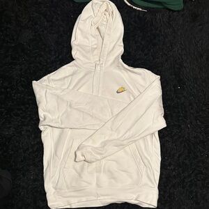 Nike Cream Hoodie with Logo
